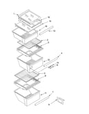 Refrigerator shelf parts