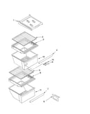 Refrigerator shelf parts