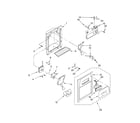 Whirlpool ED5VHGXMT00 dispenser front parts diagram