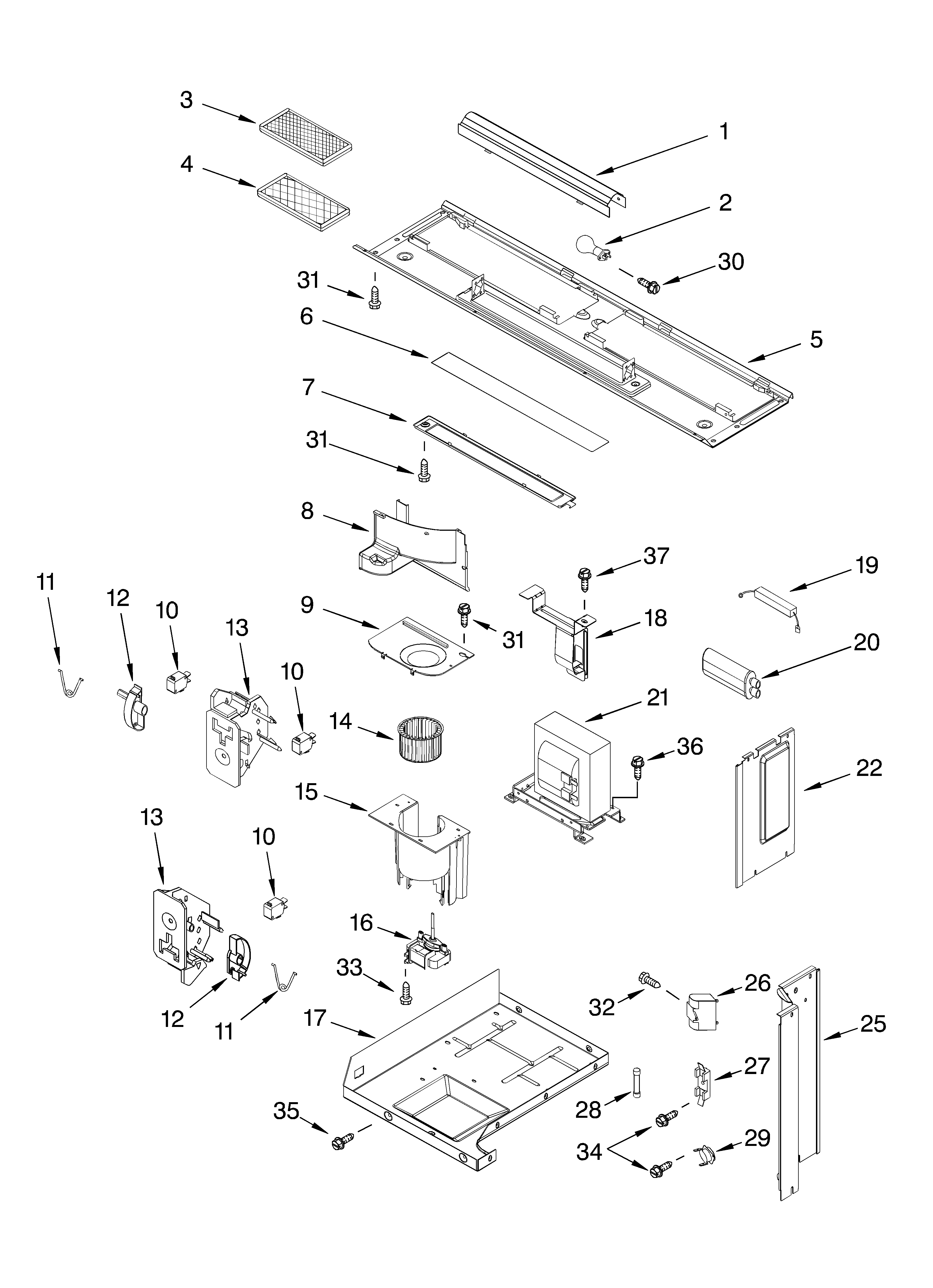 Interior and ventilation parts