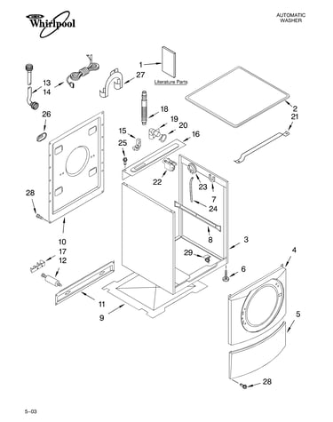 Top and cabinet parts