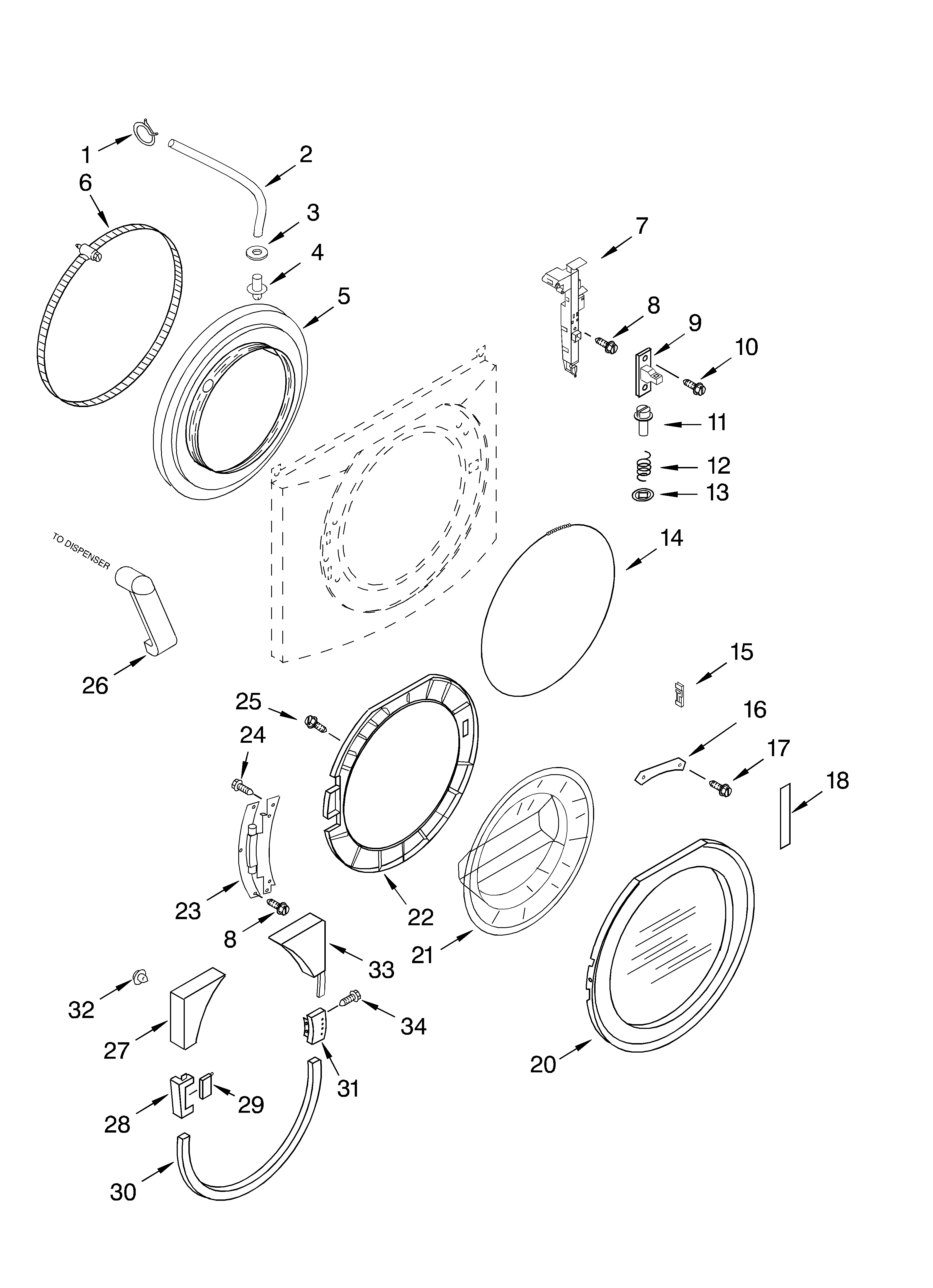 DOOR AND LATCH PARTS