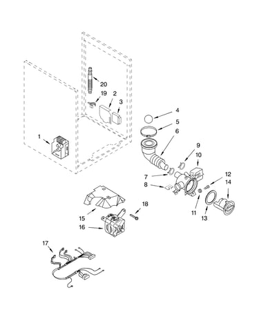 Pump and motor parts optional parts (not included)