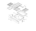 Whirlpool GR440LXLB0 drawer & broiler parts, miscellaneous parts diagram