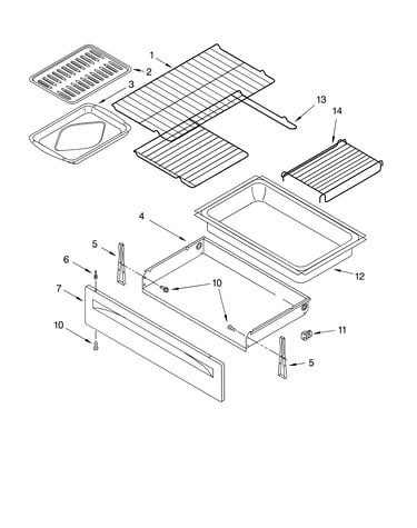 Drawer & broiler parts, miscellaneous parts