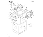 Whirlpool GSX9885JT1 top and cabinet parts diagram