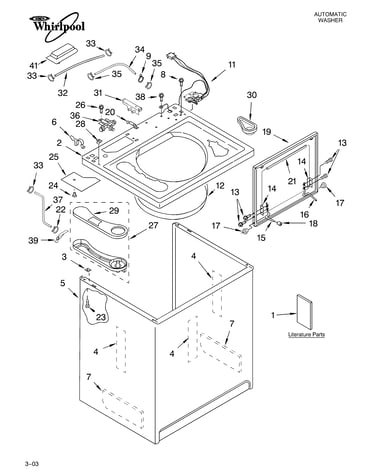 Top and cabinet parts