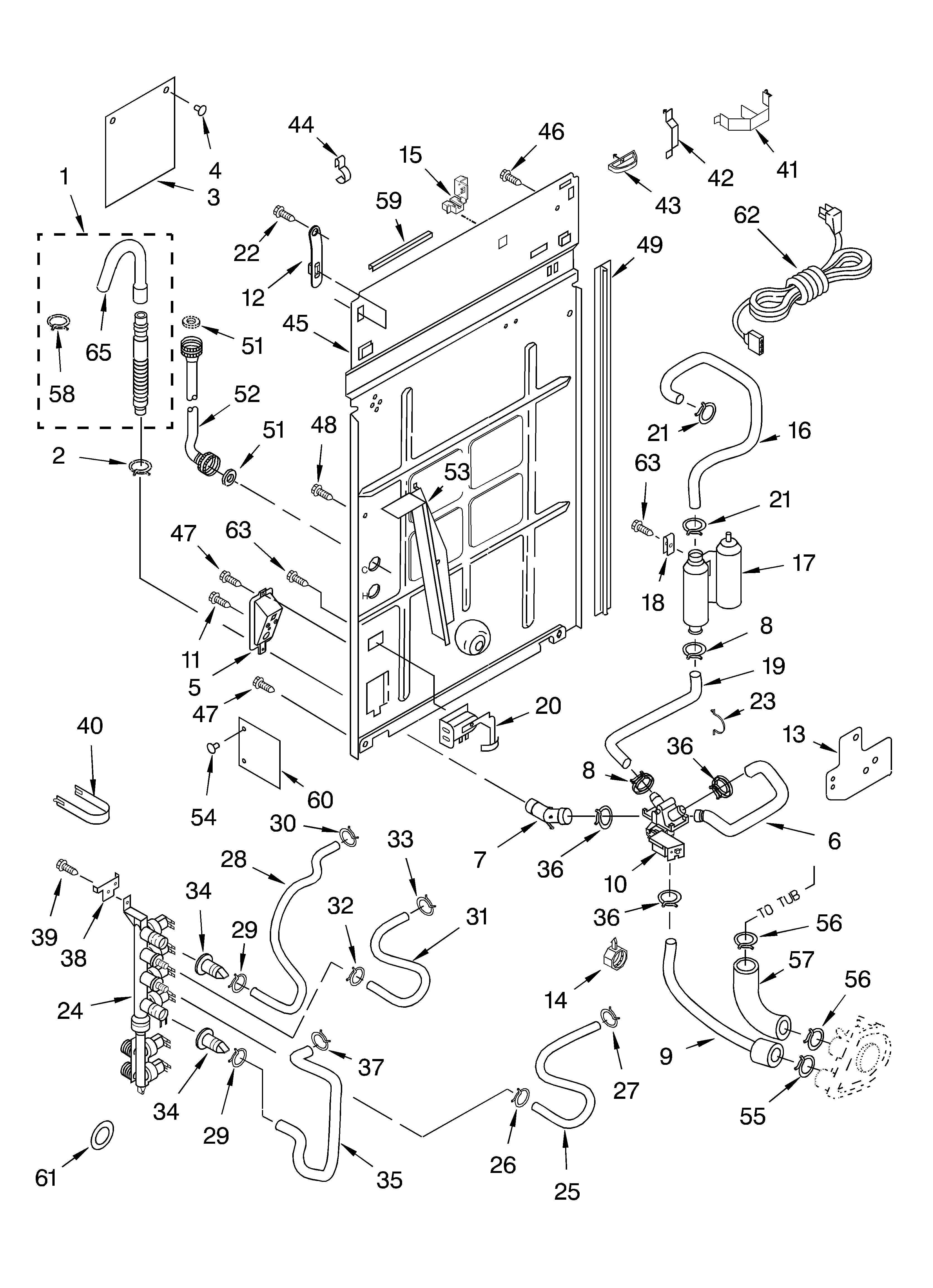 Rear panel parts