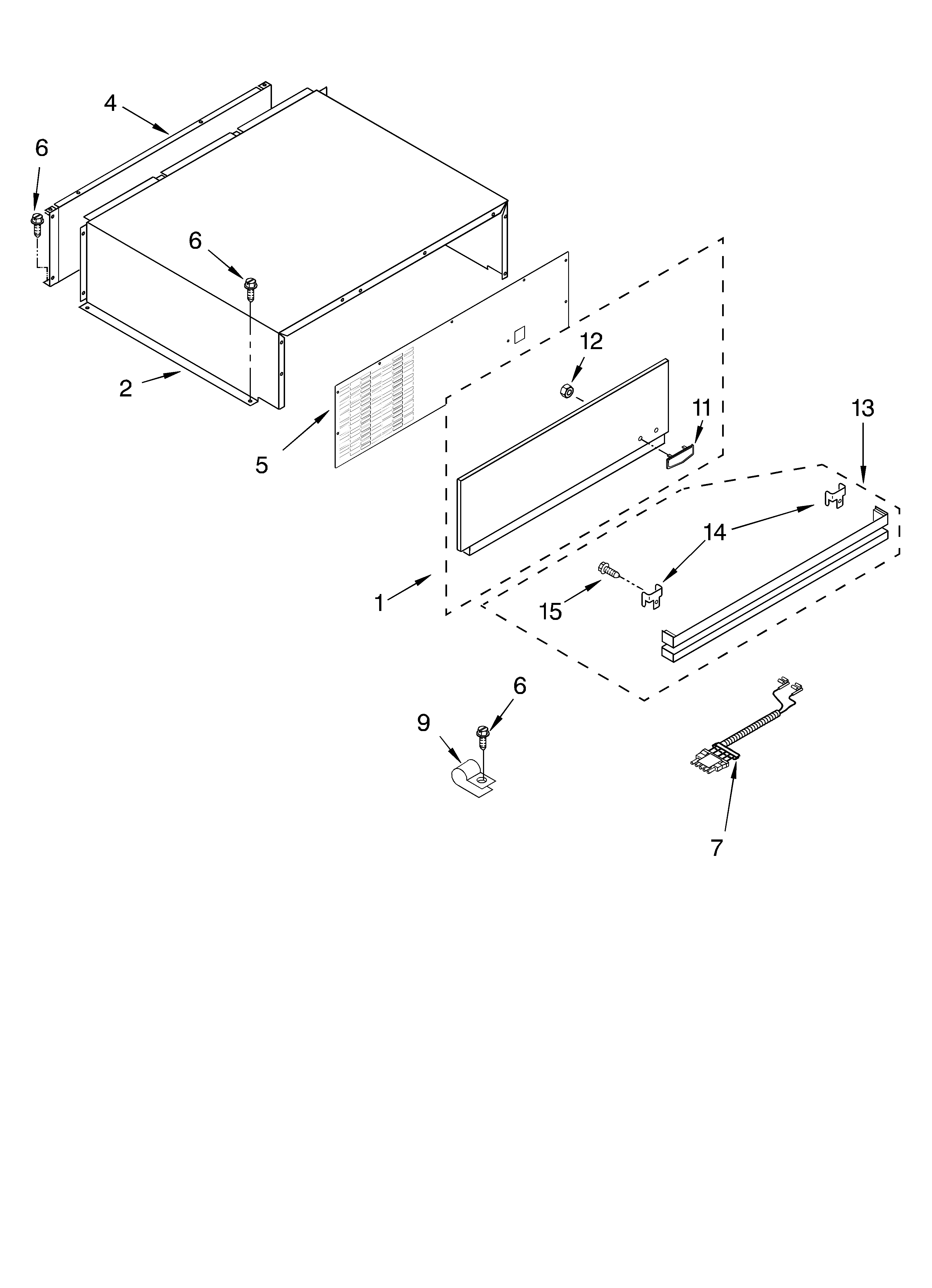 Top grille and unit cover parts