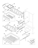 Refrigerator shelf parts