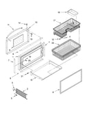 Freezer door and basket parts