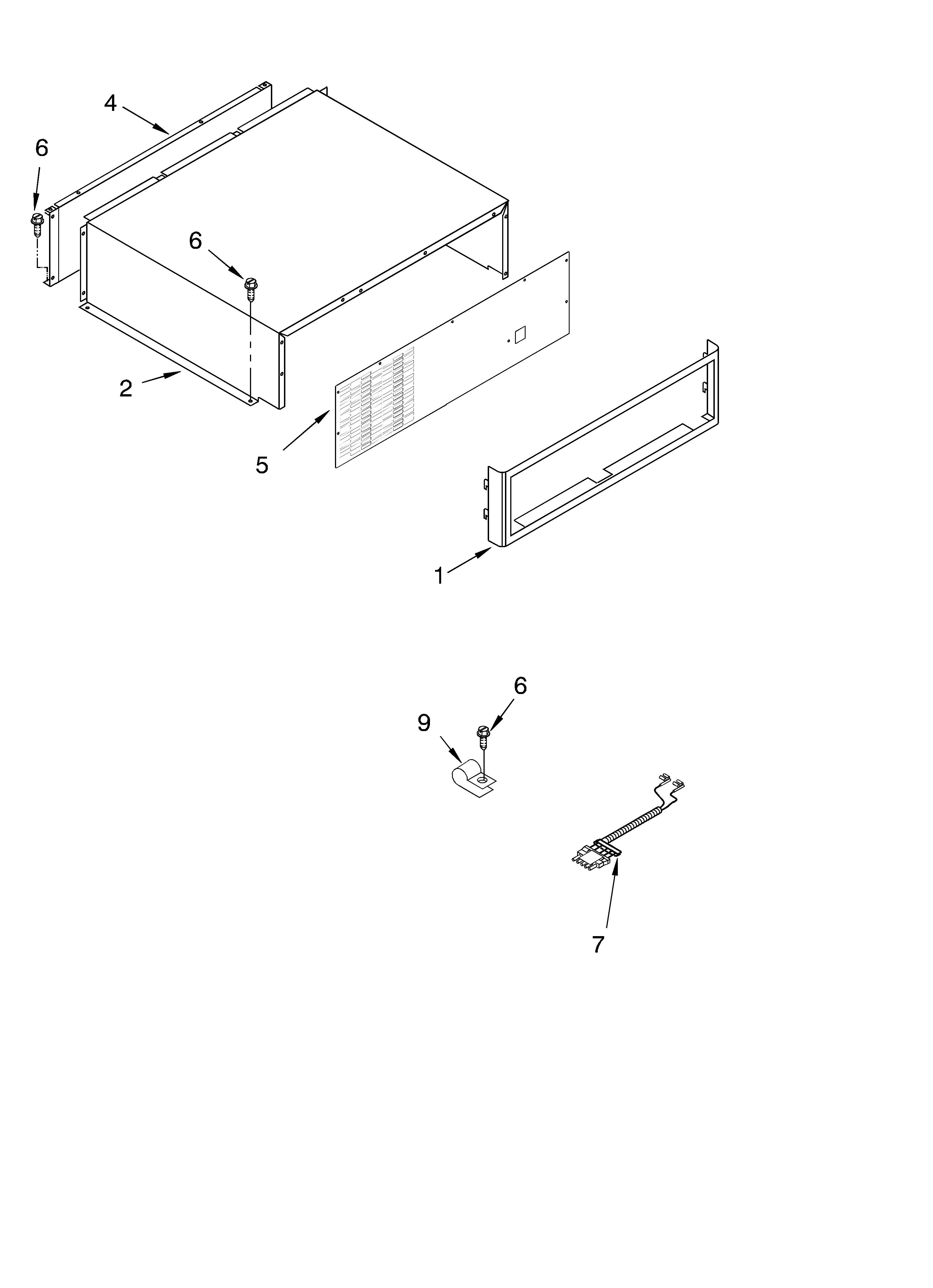 Top grille and unit cover parts