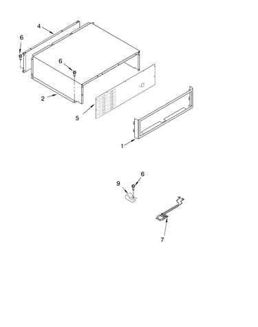 Top grille and unit cover parts