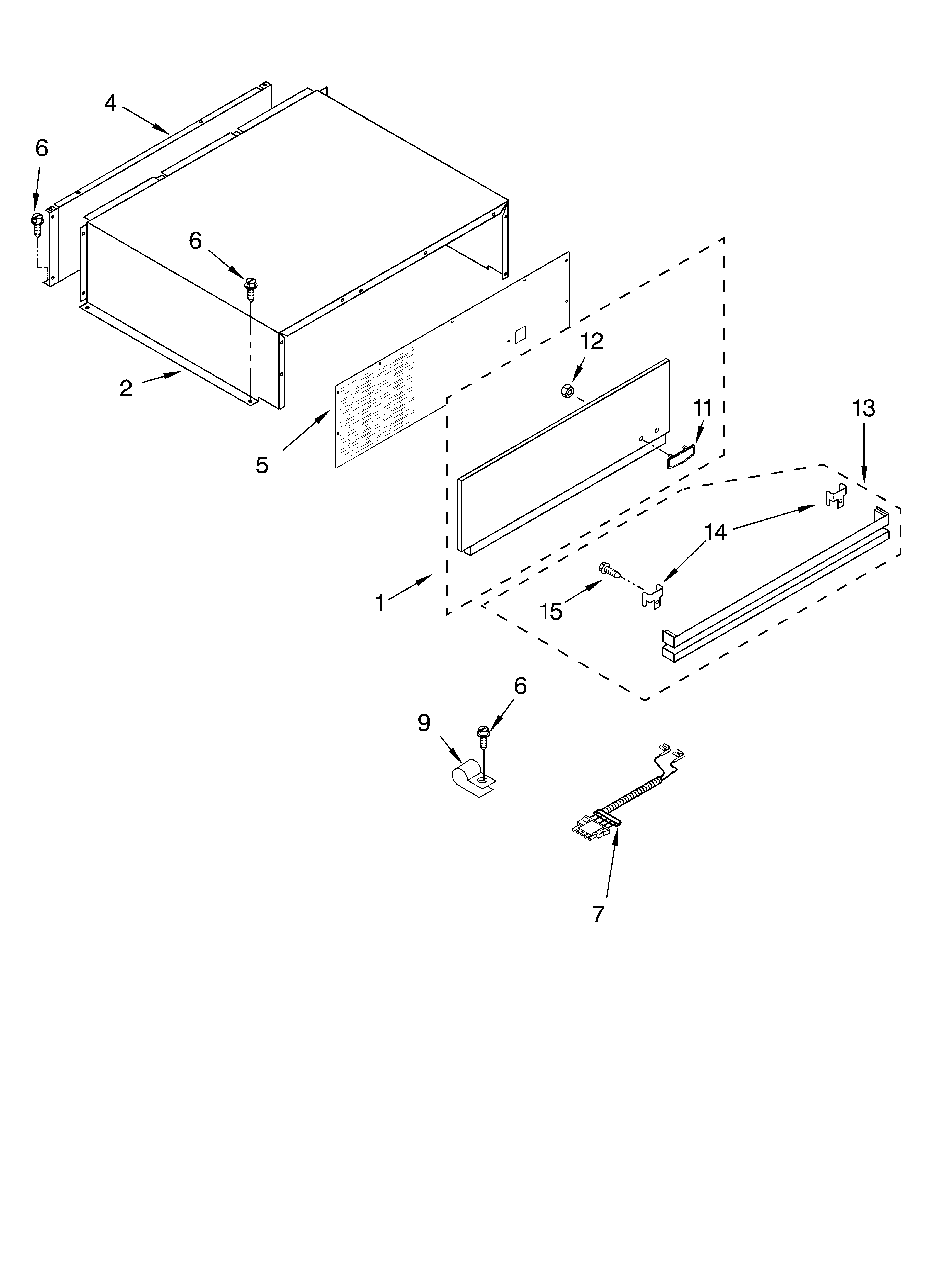 Top grille and unit cover parts