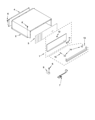 Top grille and unit cover parts