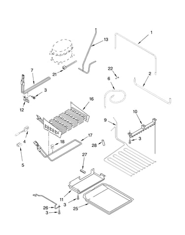 Lower unit and tube parts