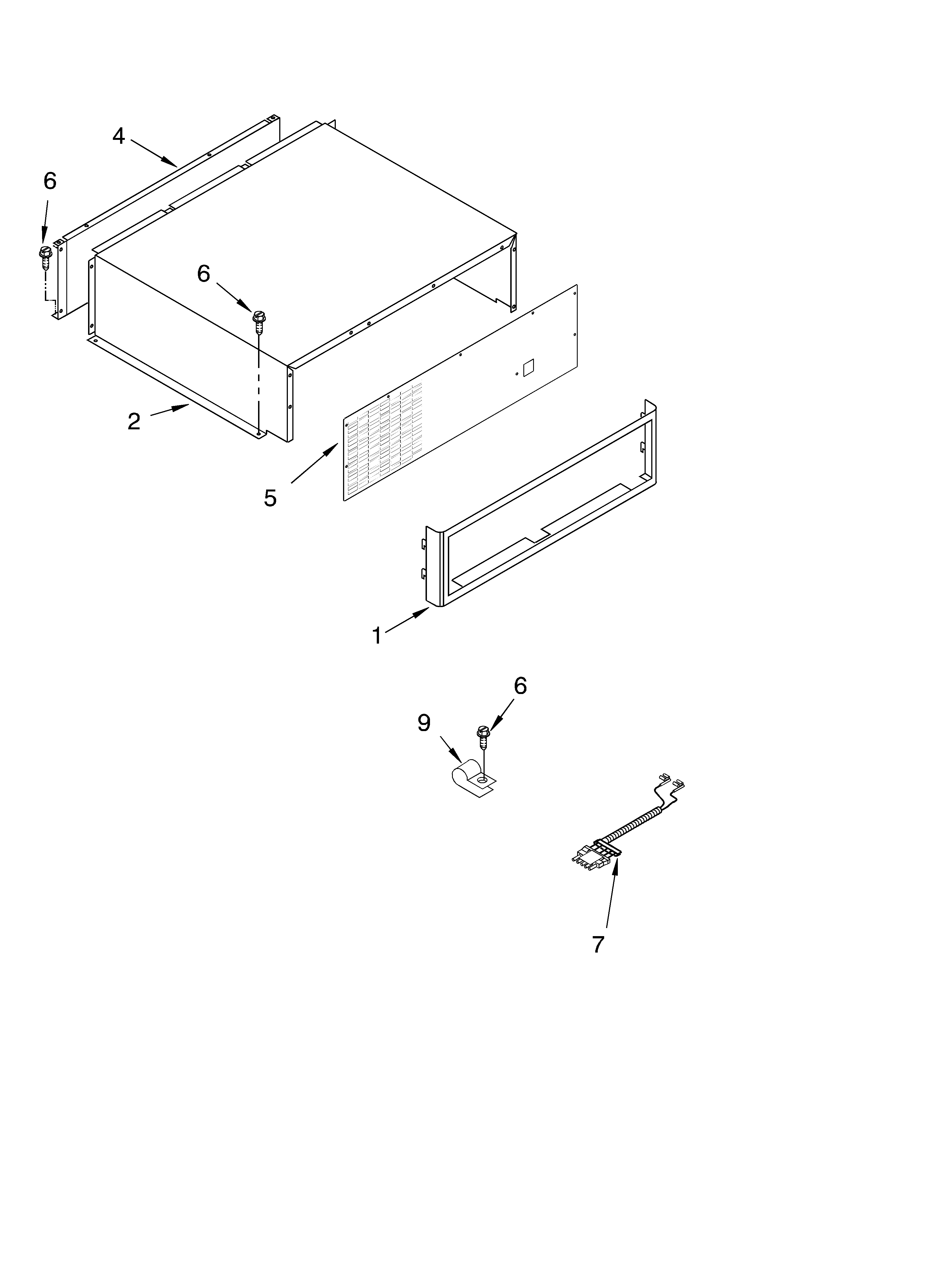 Top grille and unit cover parts