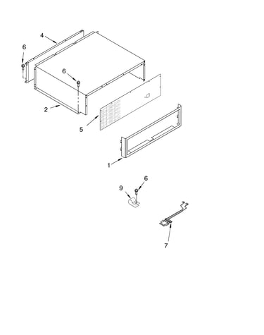 Top grille and unit cover parts