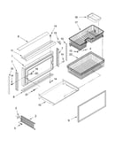 Freezer door and basket parts