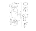 KitchenAid KHWS160JWH2 outer cover & insulation parts diagram