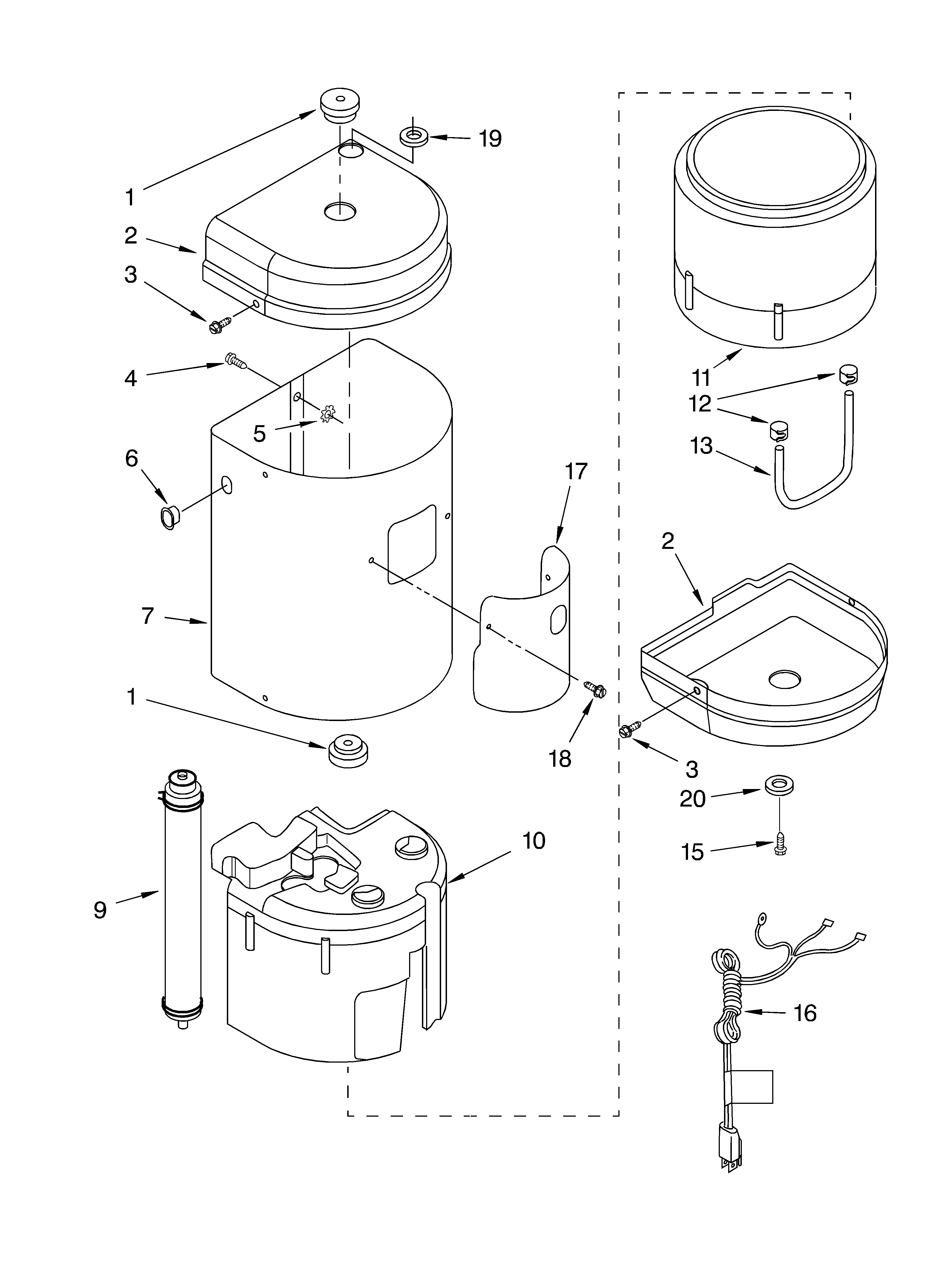 Outer cover & insulation parts