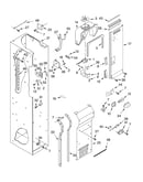 Freezer liner and air flow parts