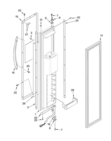 Freezer door parts