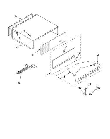 Top grille and unit cover parts