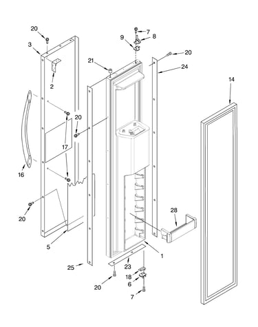 Freezer door parts