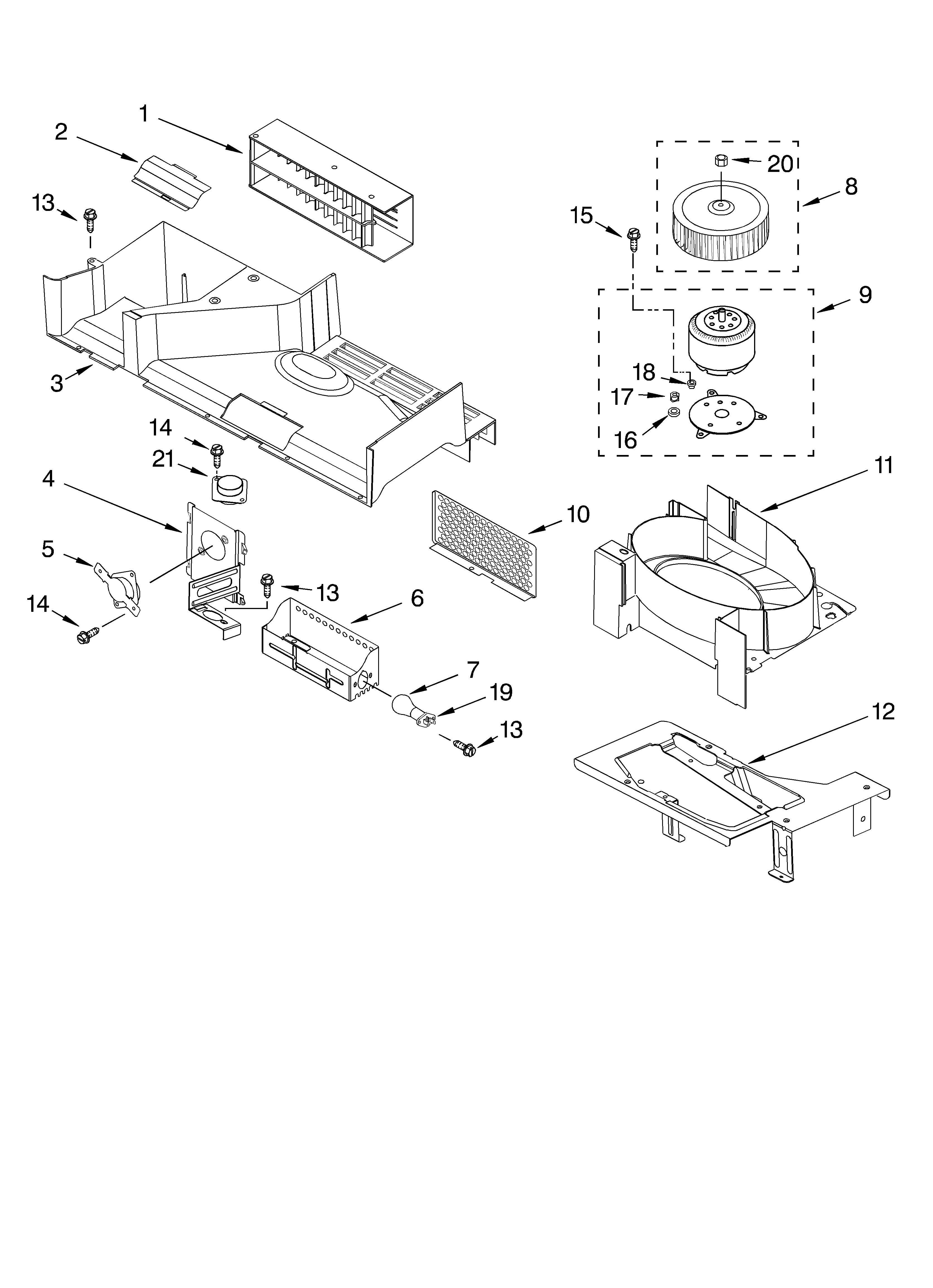 Air flow parts