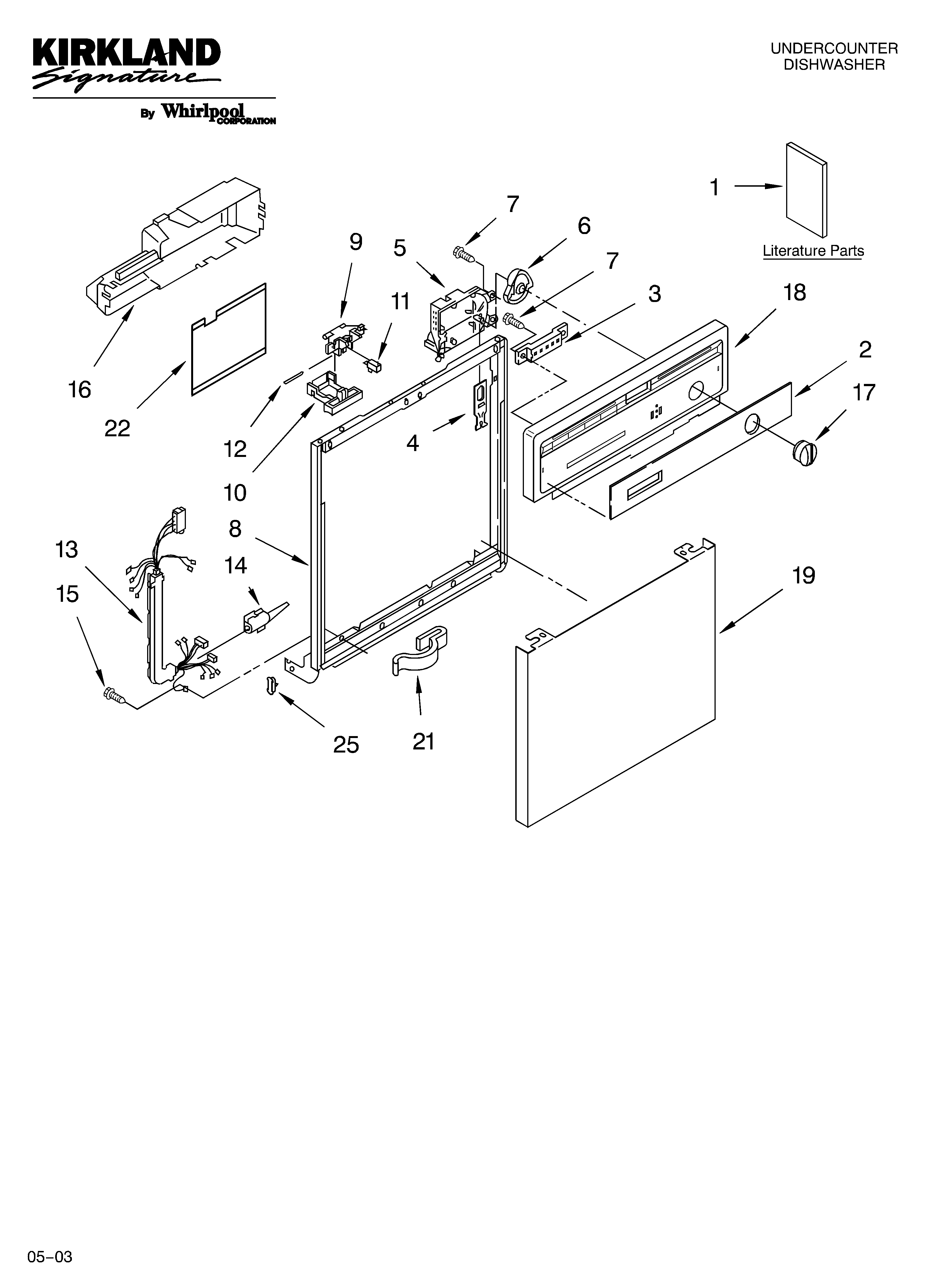 Frame and console parts