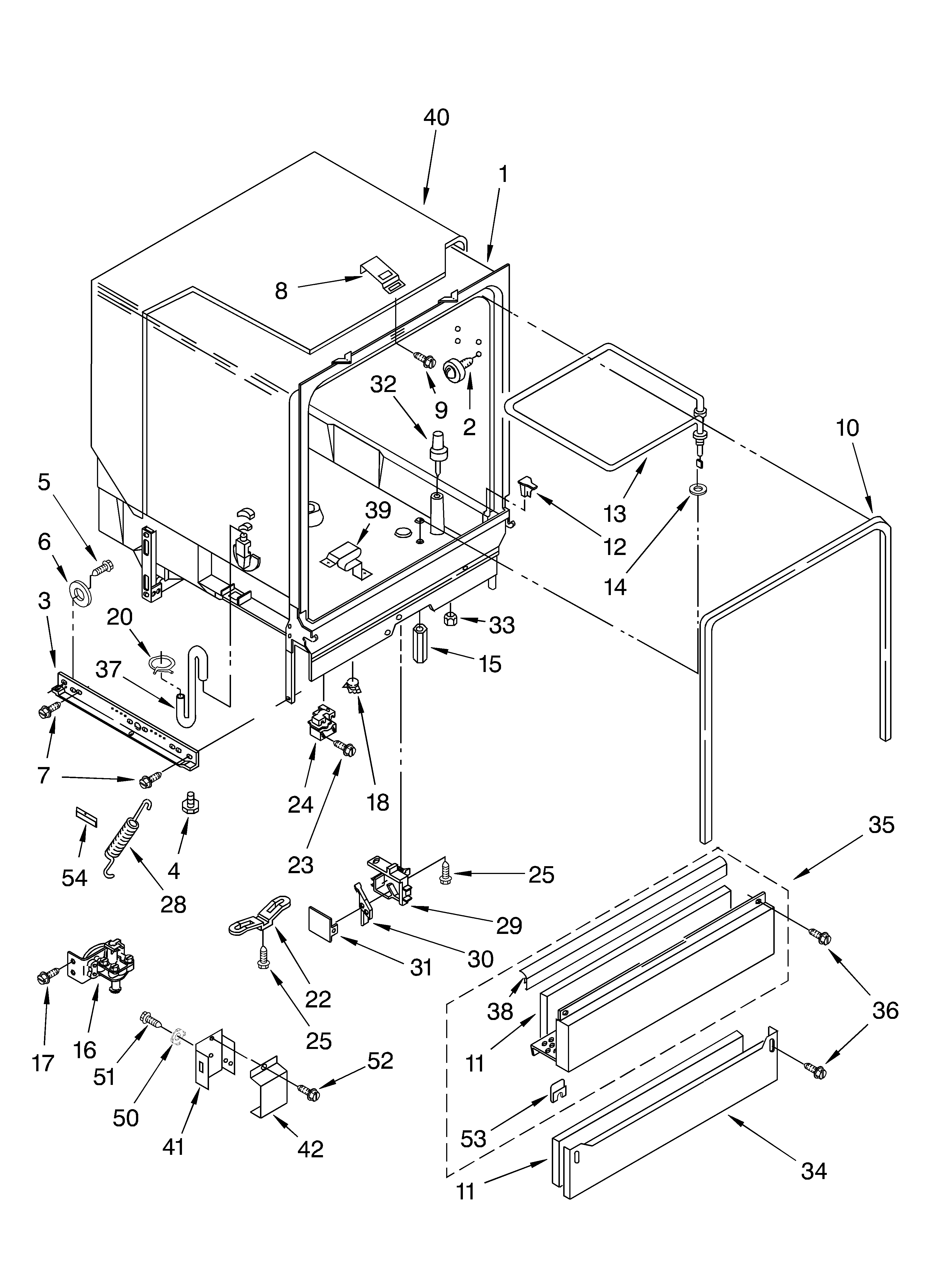 Tub assembly parts