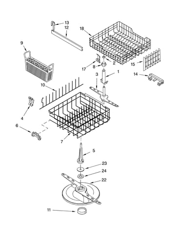 Dishrack parts