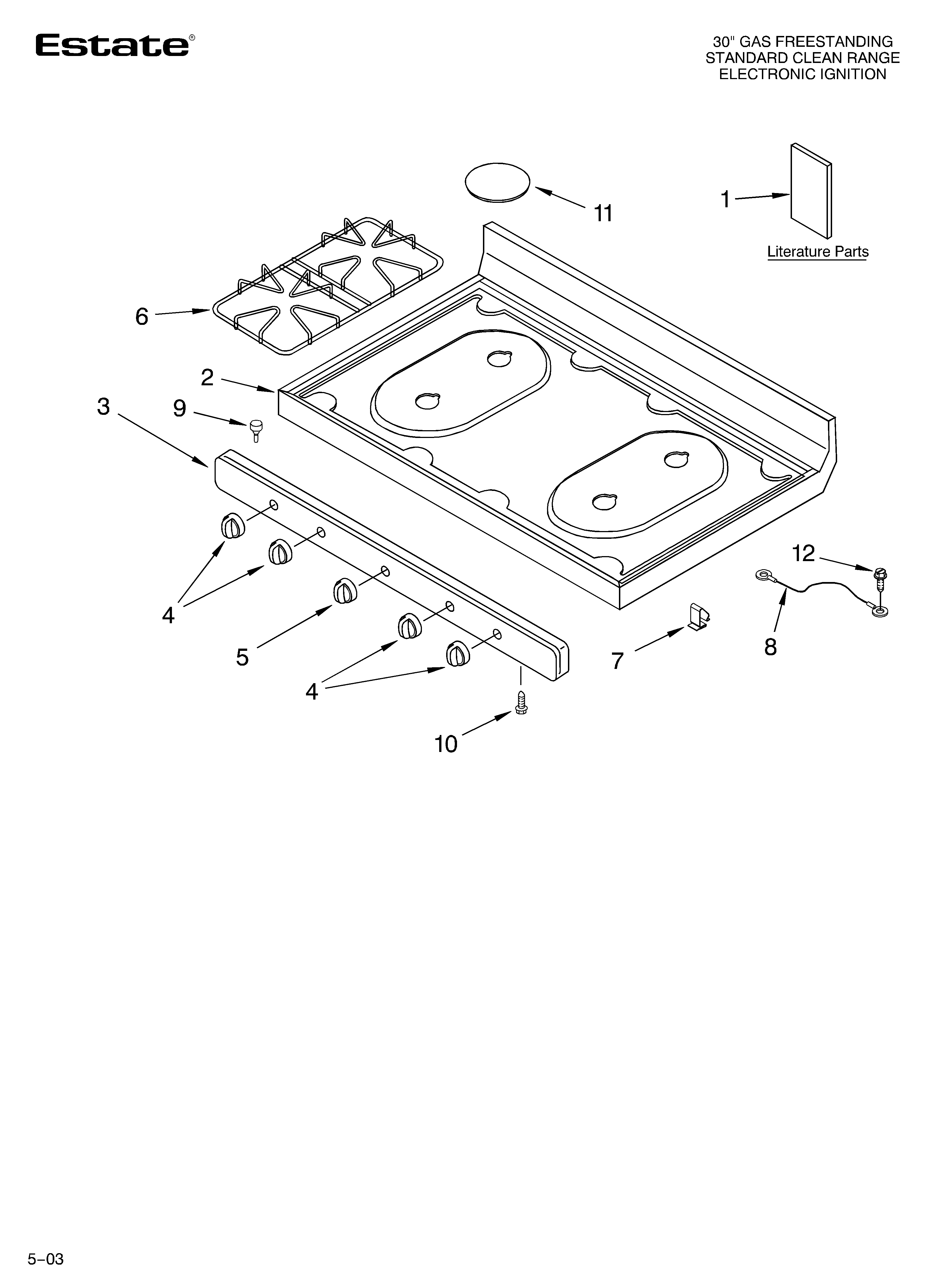 Cooktop parts