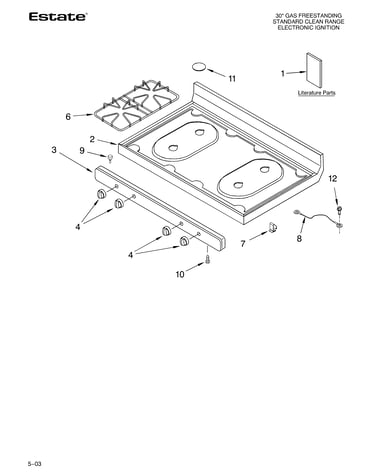 Cooktop parts