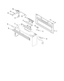 Cabinet and installation parts