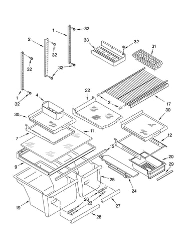 Shelf parts