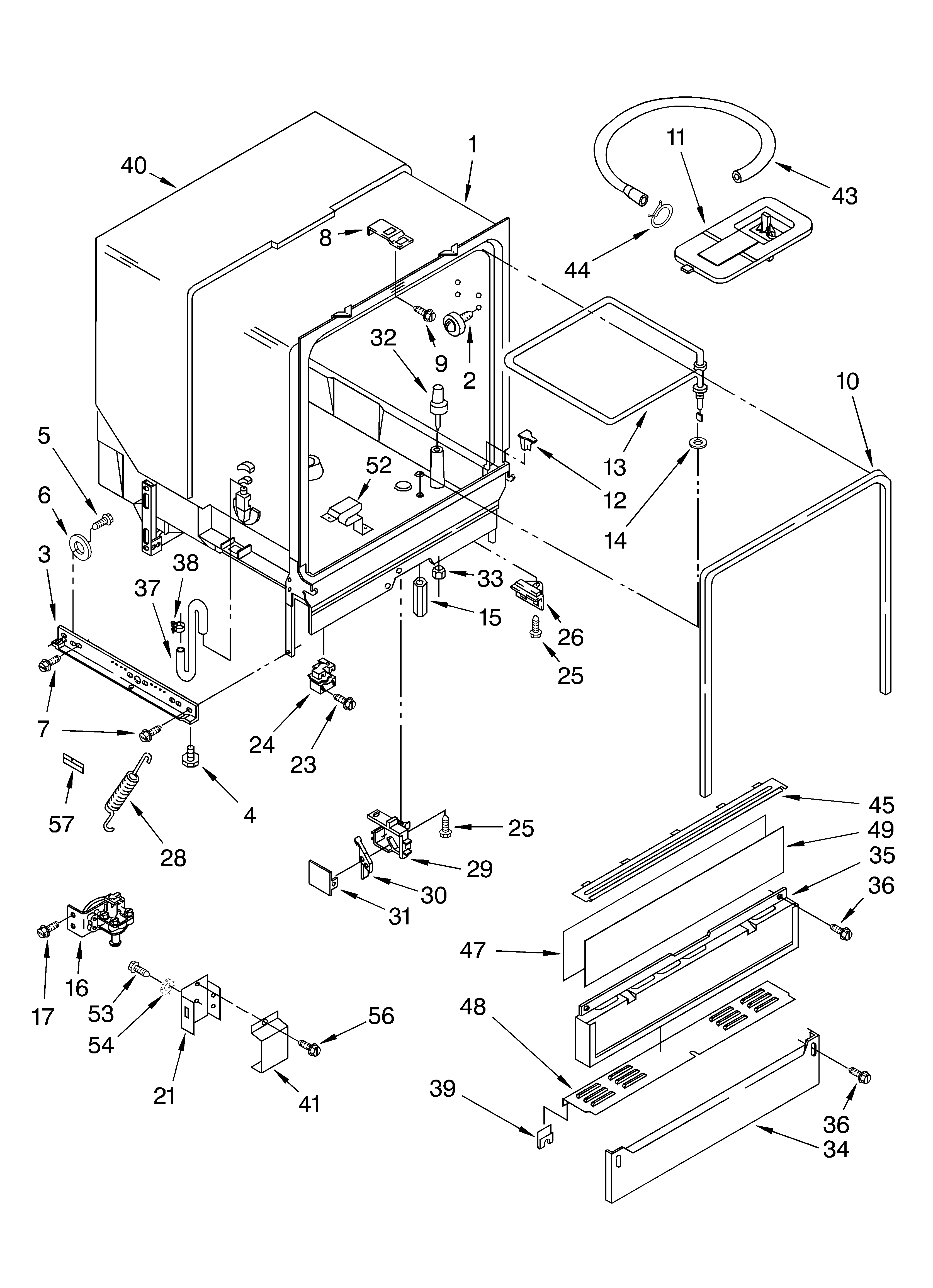 Tub assembly parts