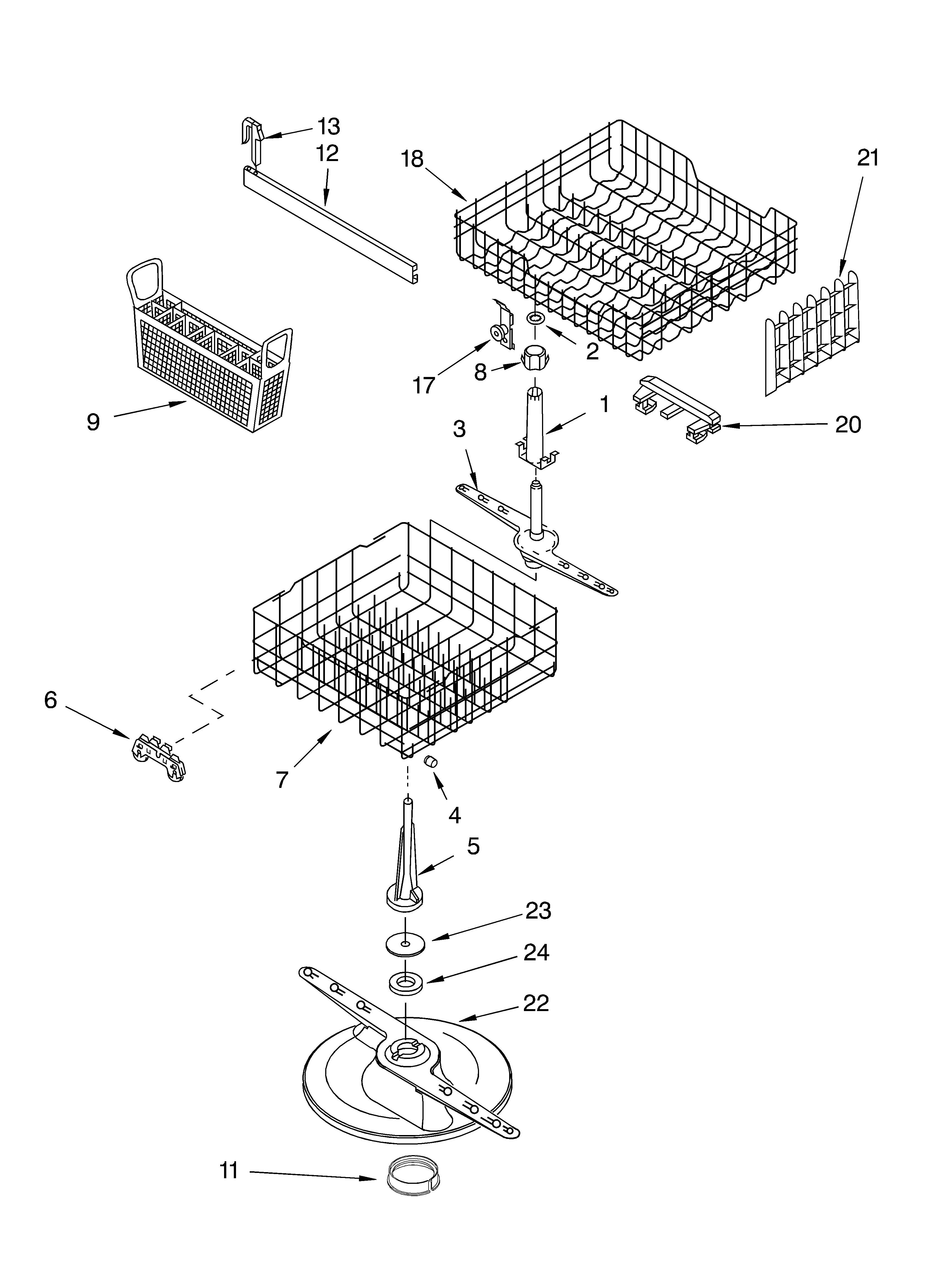 Dishrack parts