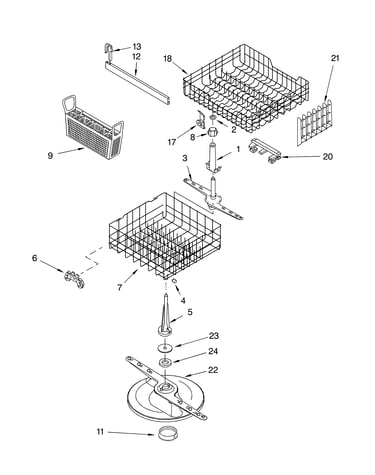 Dishrack parts