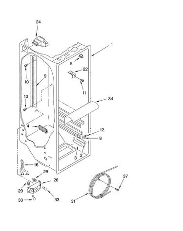Refrigerator liner parts