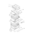 Whirlpool ED5LHAXMT00 refrigerator shelf parts diagram