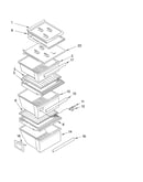 Refrigerator shelf parts
