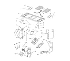 Whirlpool GH9176XMB0 interior and ventilation parts diagram