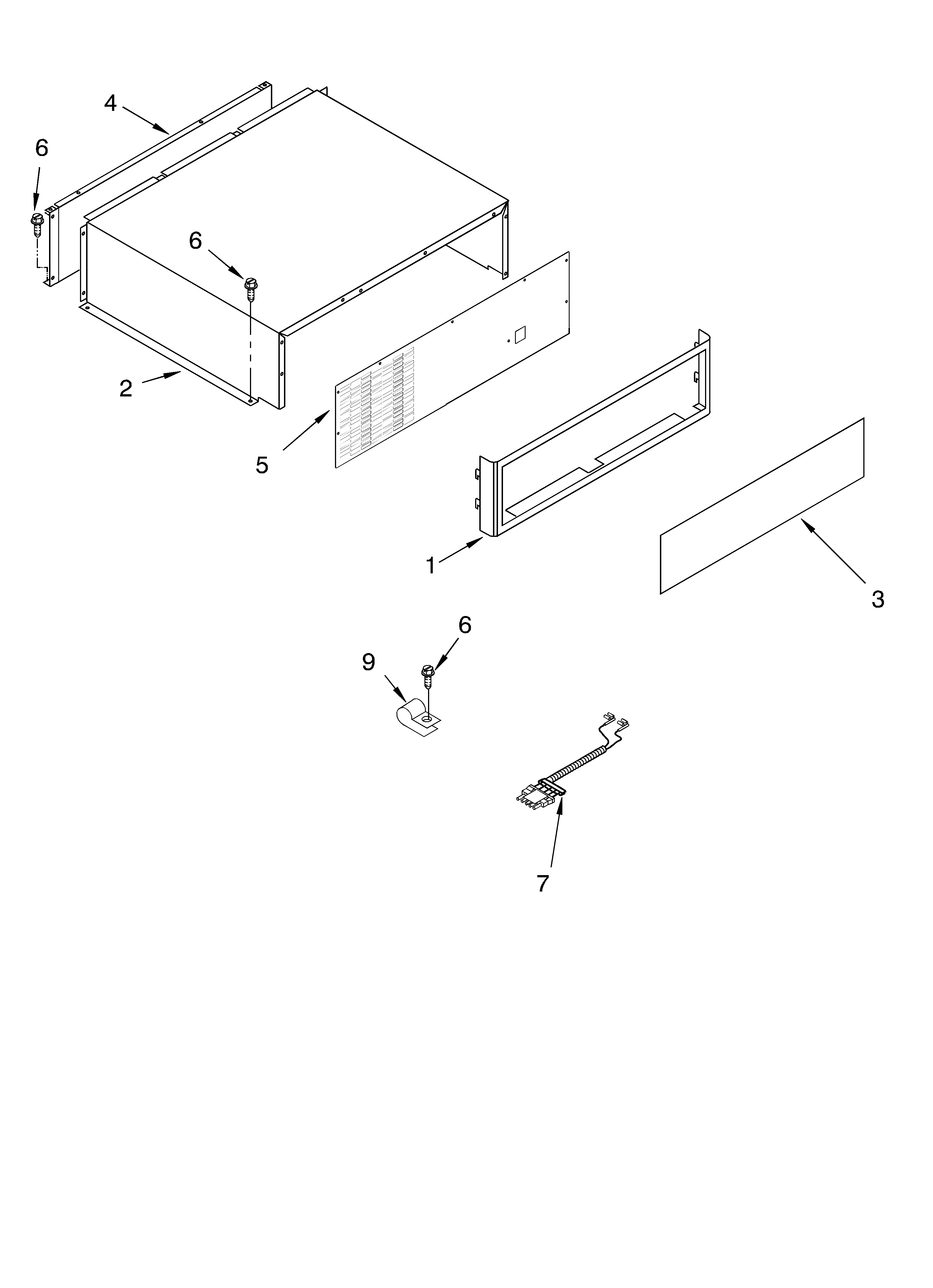Top grille and unit cover parts