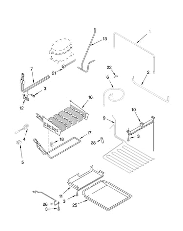 Lower unit and tube parts