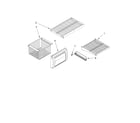 KitchenAid KSSS48QMX00 freezer shelf parts diagram