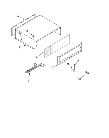 Top grille and unit cover parts