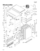 Cabinet liner and door parts