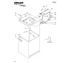 Kirkland SAWS800MQ0 top and cabinet parts diagram